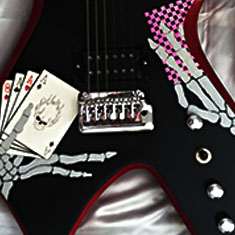 Deadman's Hand Custom Painted Guitar
